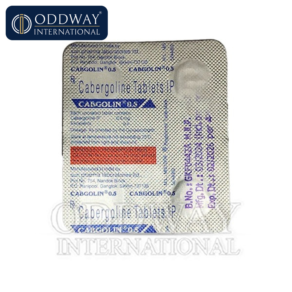 Cabgolin Cabergoline Tablet export from India for licensed importers