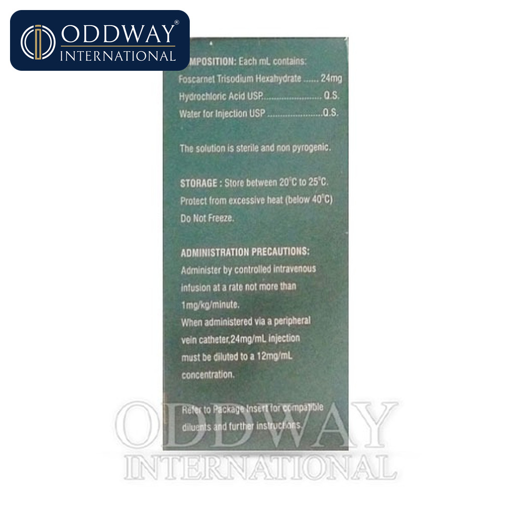 Foscarnet 24 mg Injection generic sourcing support
