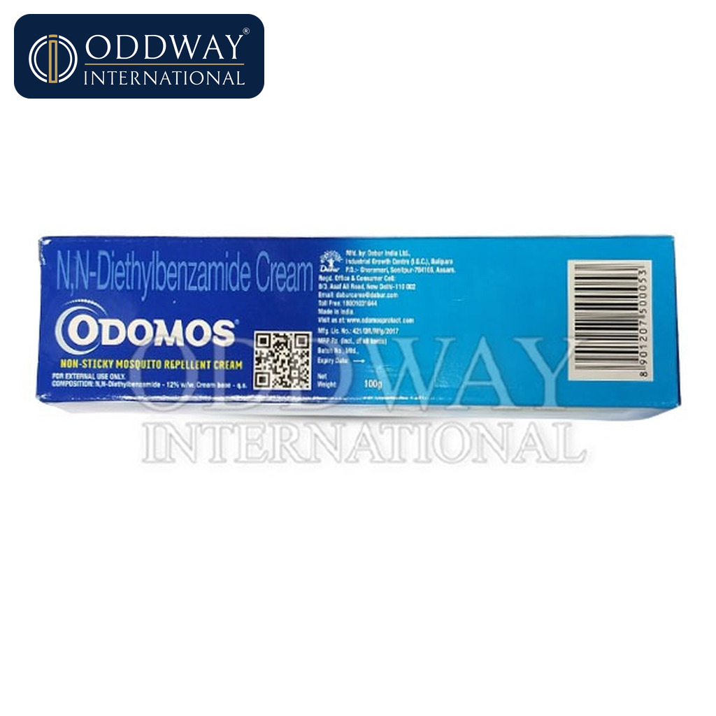 Quality assurance process for Odomos mosquito repellent cream exports