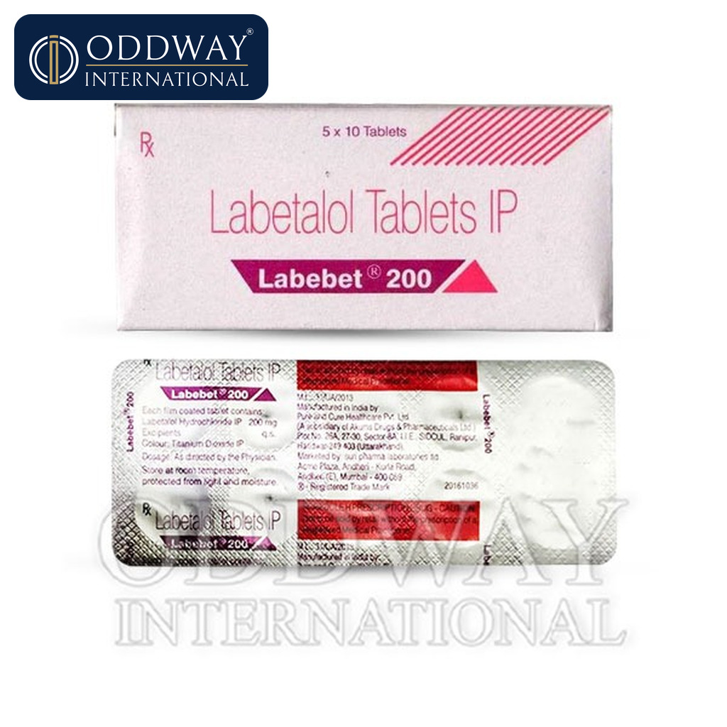 Labetalol 200 mg Tablets export supply from India
