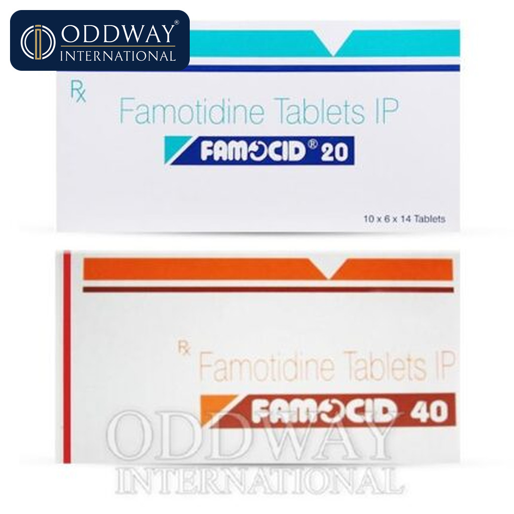 Famotidine 20 mg and 40 mg tablet supplier for pharmaceutical export