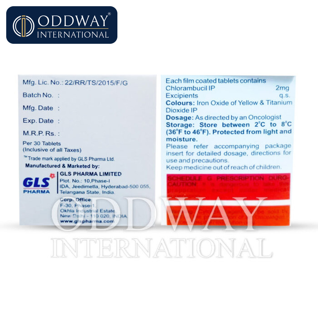 Purchase Chlorambucil for cats with COA and export documents