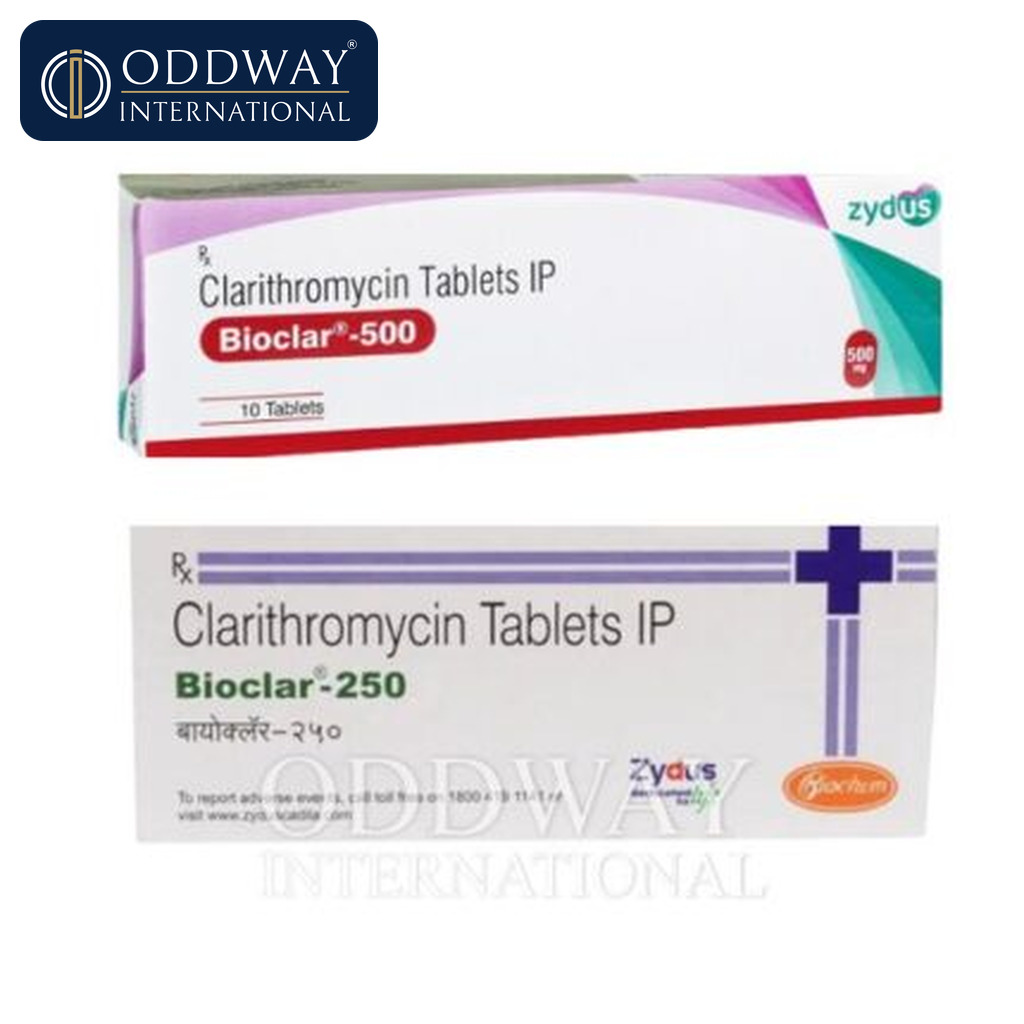 Bulk supplier Clarithromycin 500mg/250mg Tablets