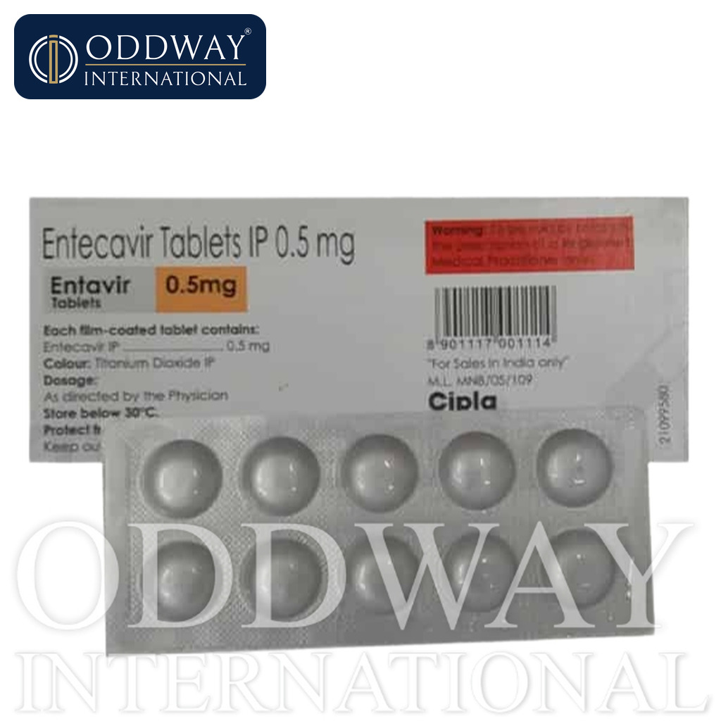 Entecavir 0.5 mg Tablets export supply from India
