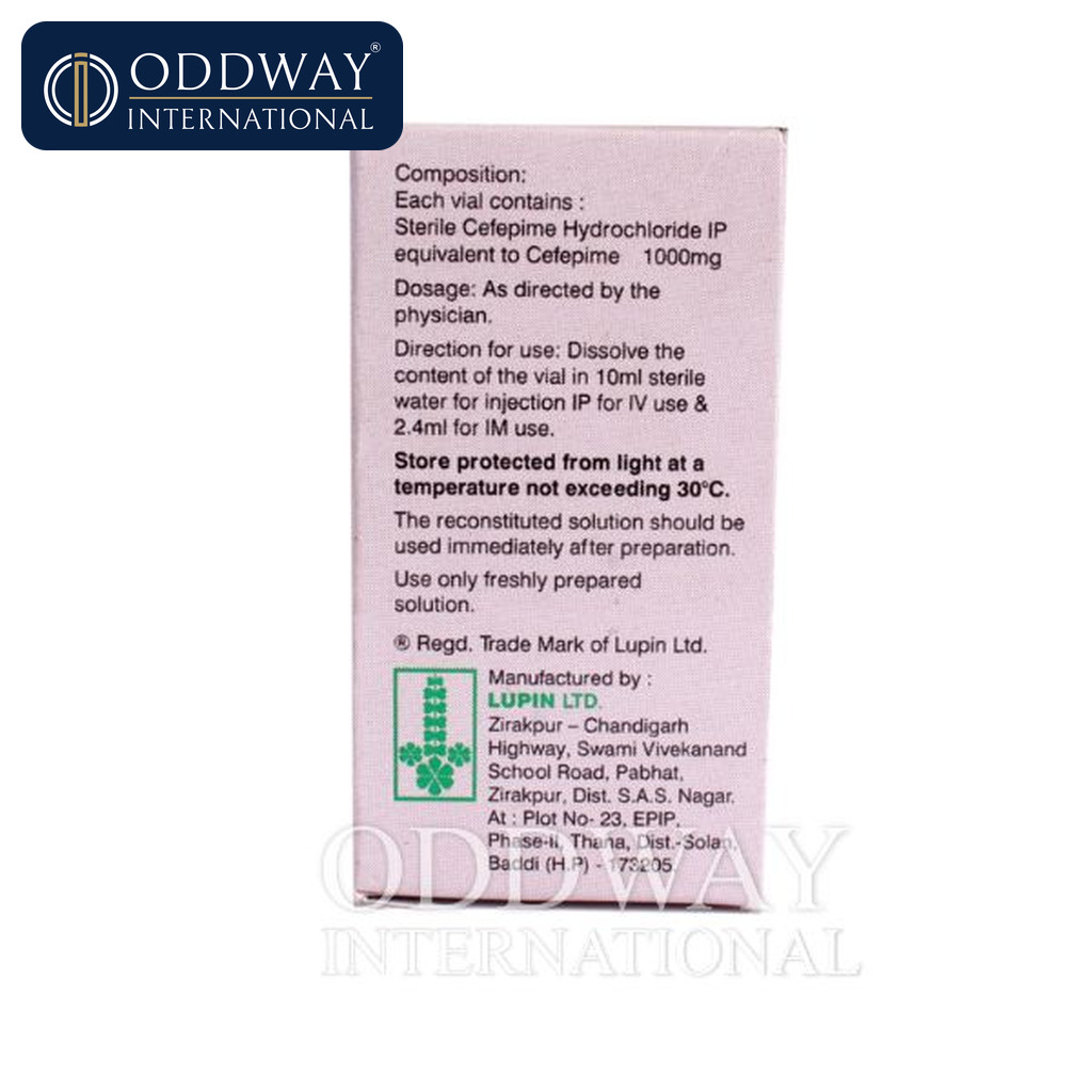Cefepime IV 1g exporter logistics and international shipping documentation