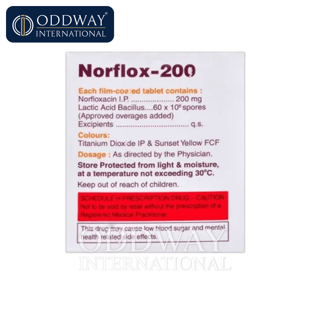 Norflox 400 mg Tablets exporter with international shipping support