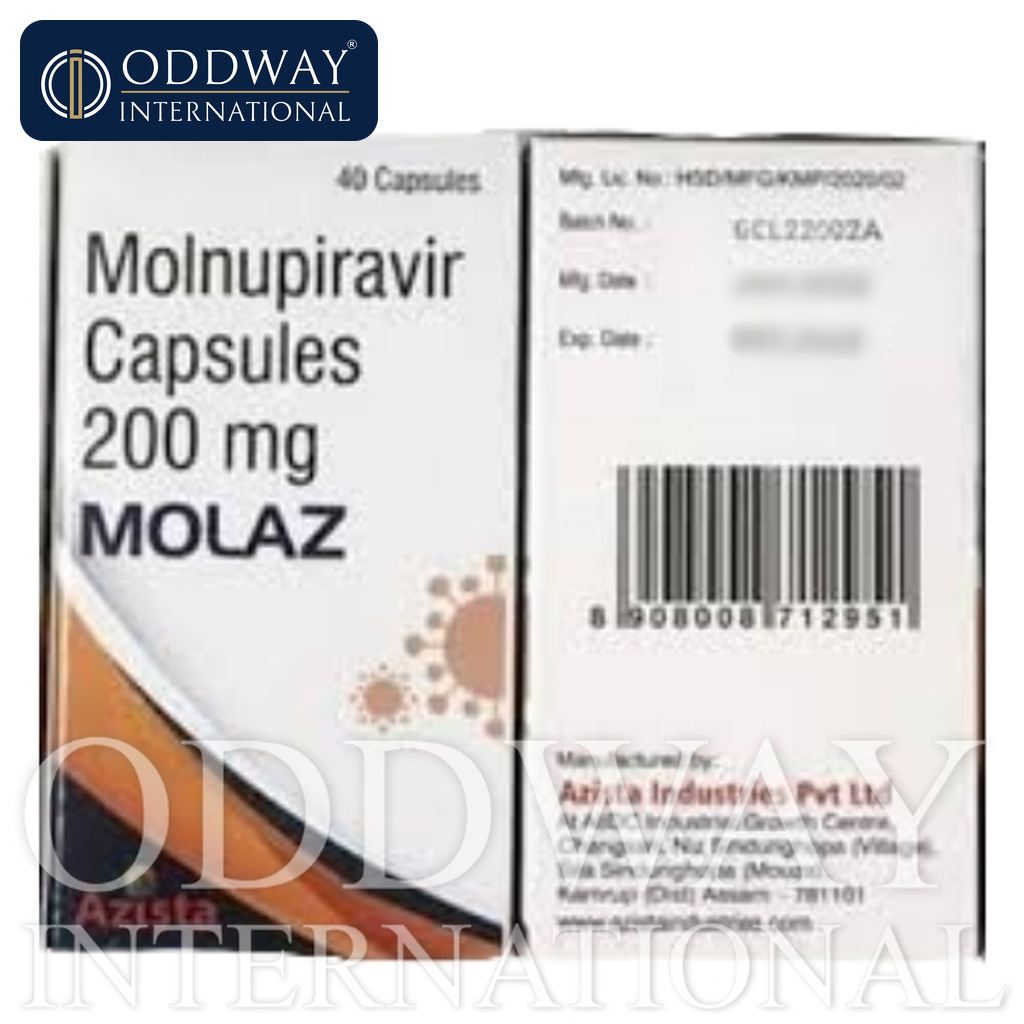 Molnupiravir 200 mg Capsule exporter with international logistics support