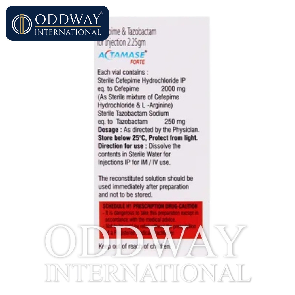 Inj Actamase Forte generic sourcing subject to availability