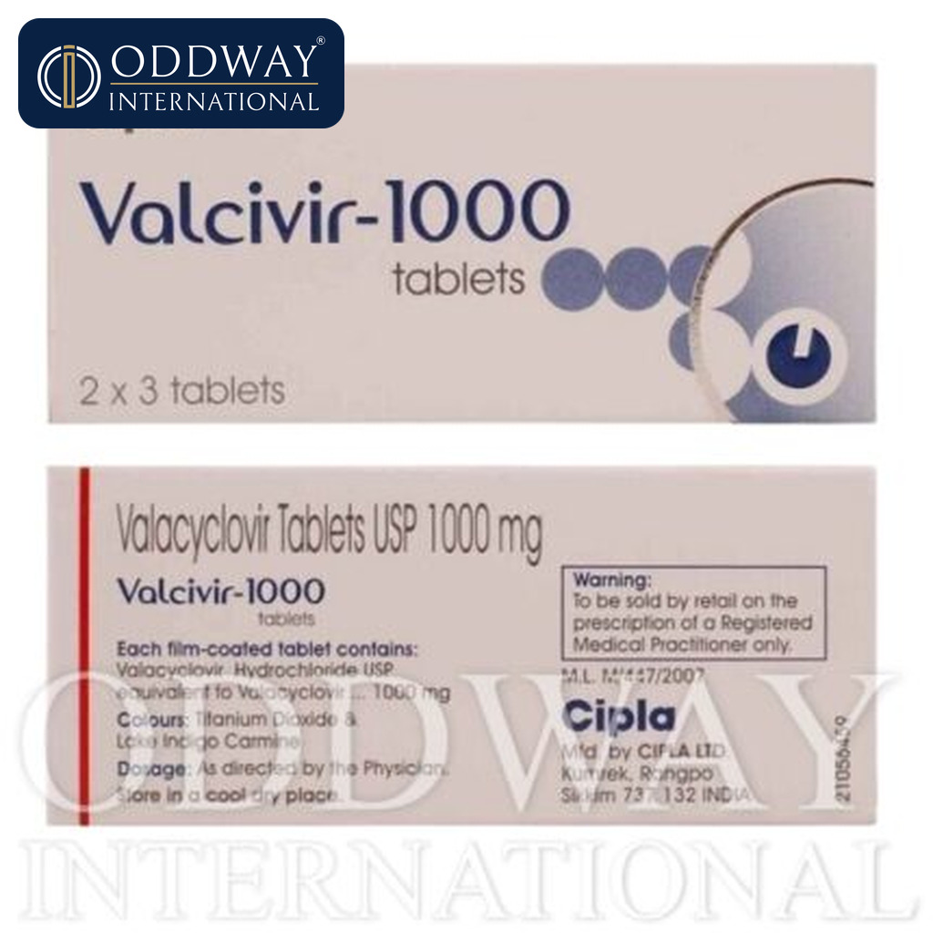 Valacyclovir 1 gm Tablet supplier for wholesale pharmaceutical export