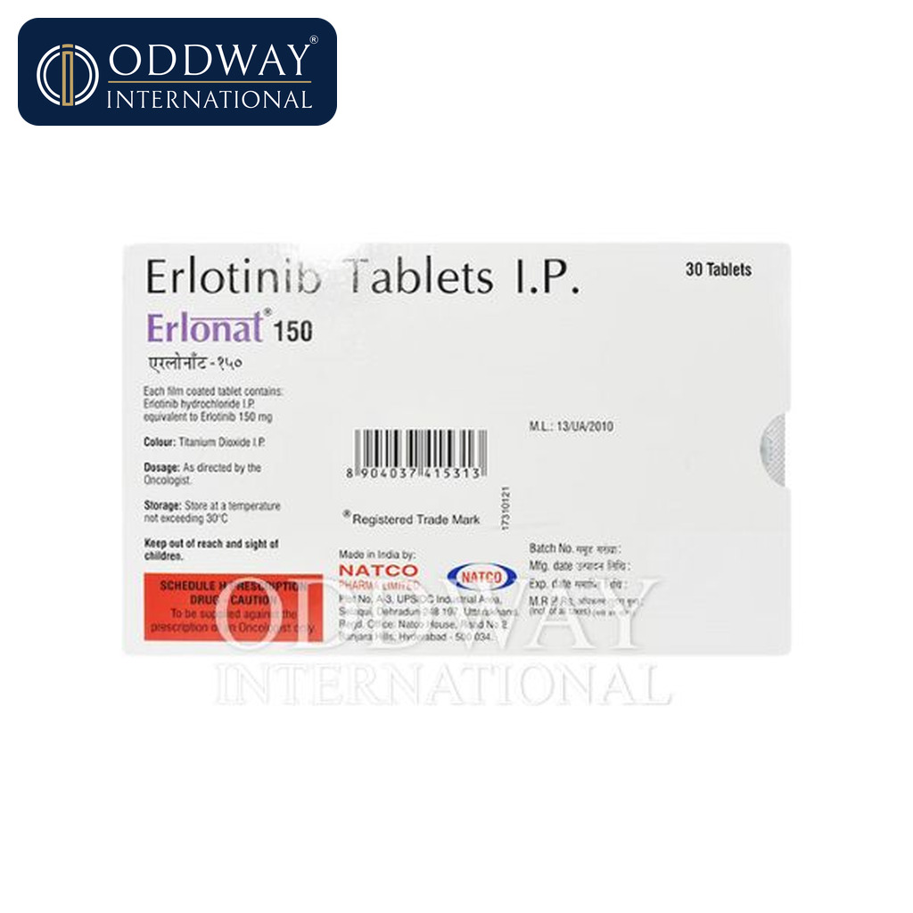 Erlonat 100 mg and Erlonat 150 mg strength availability