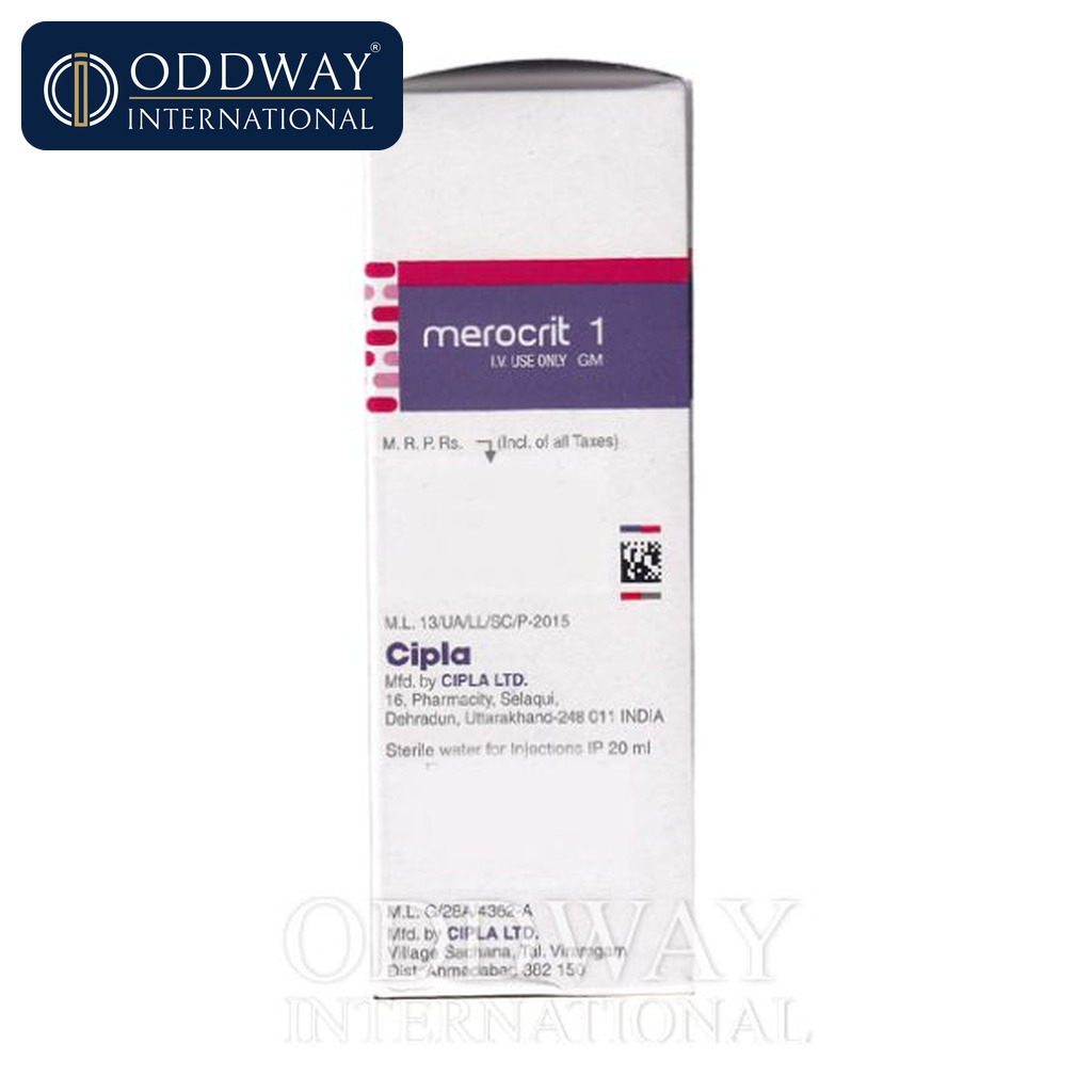 Merocrit 1gm Injection exporter with COA and SDS support