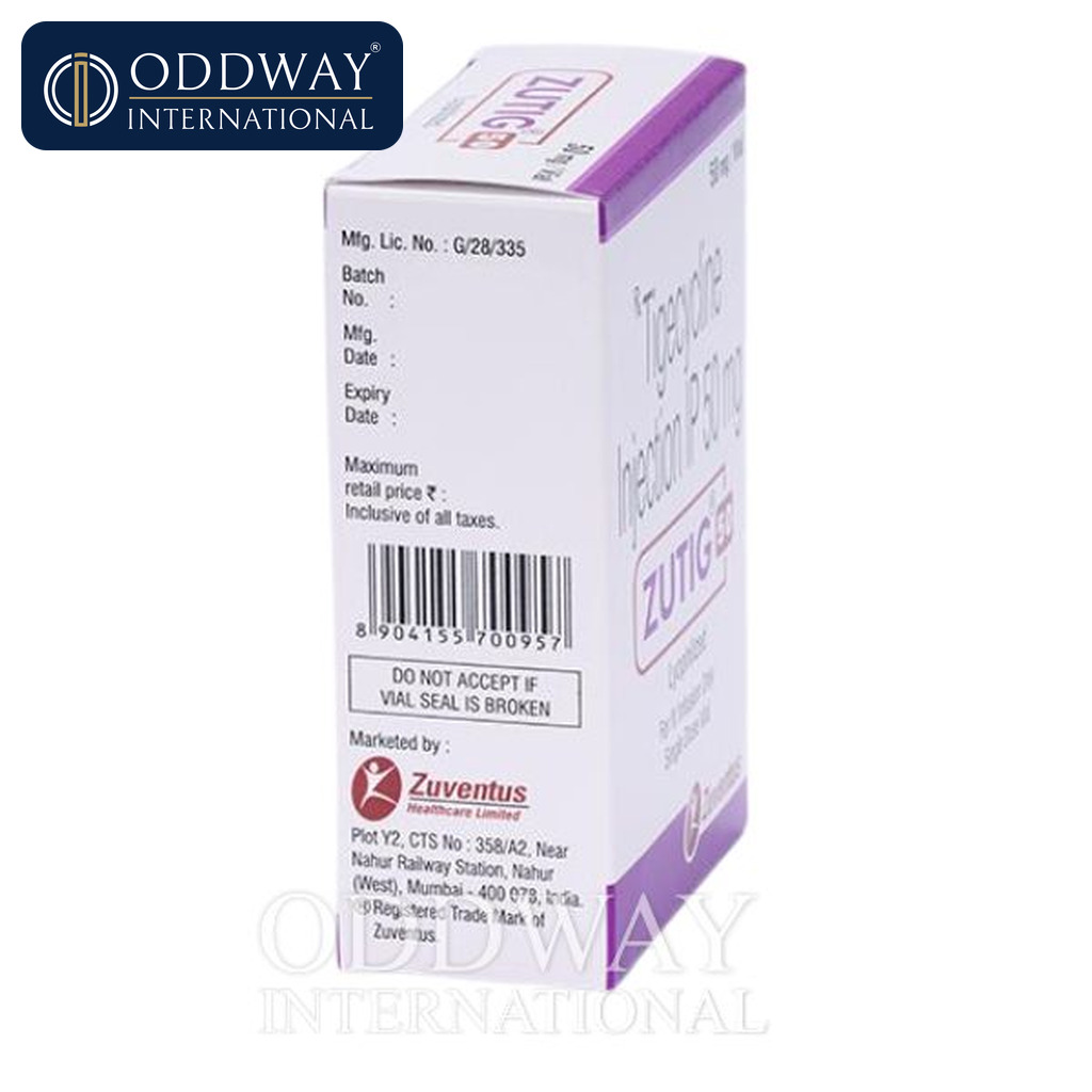 Zutig 50 mg Injection exporter documentation and logistics support