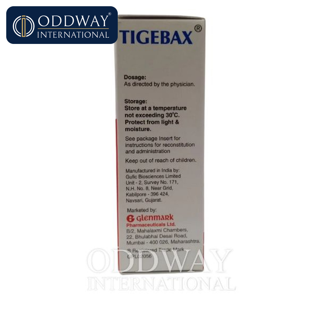 Bulk supplier Tigebax 50 mg inj for institutional procurement