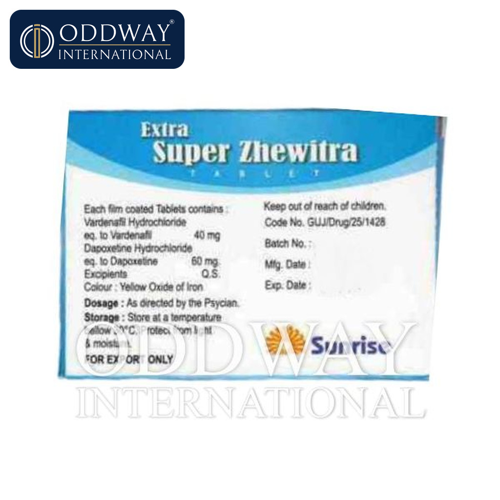 Extra Super Zhewitra Tablets price request for importers