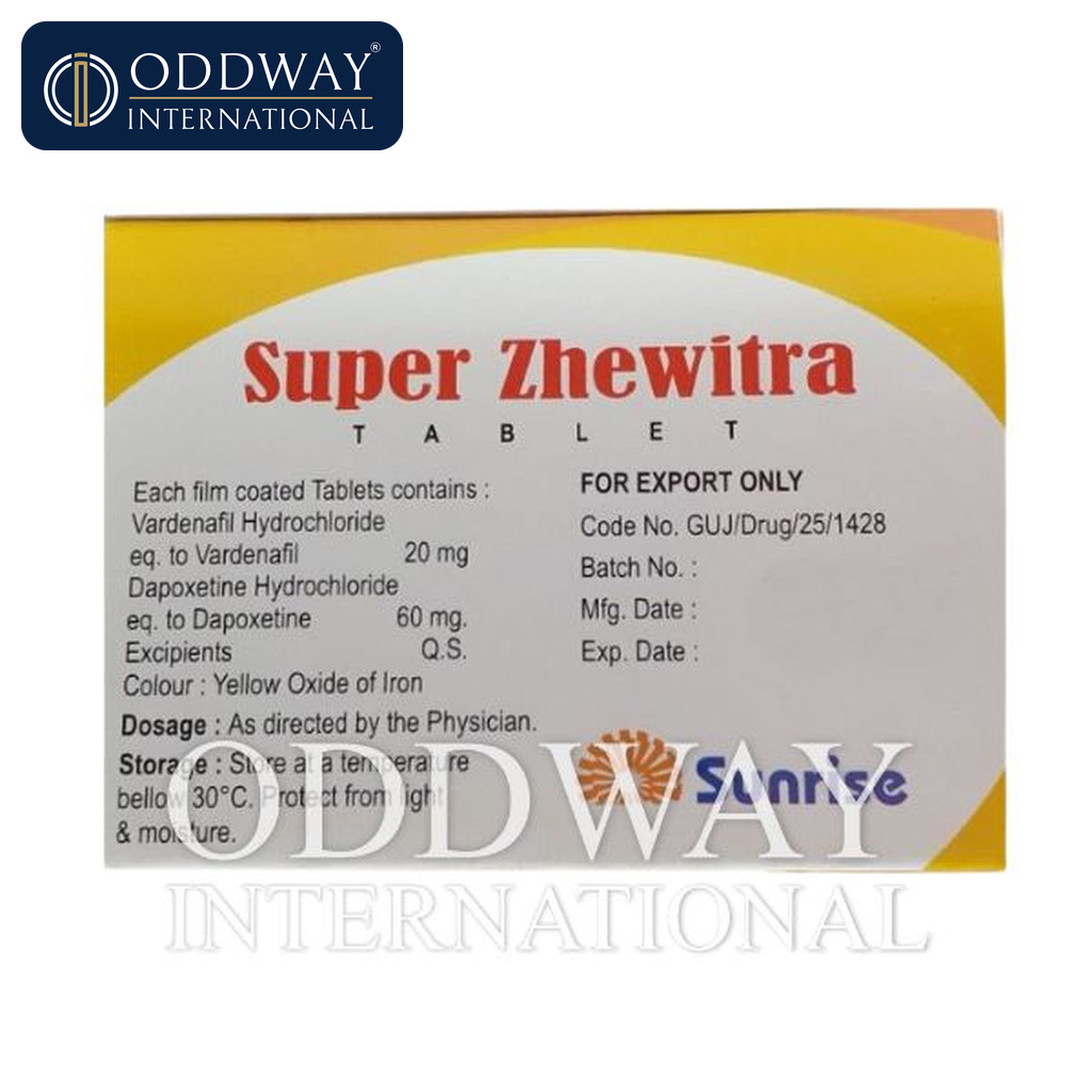 Super Zhewitra 20 mg Tablet export documentation support