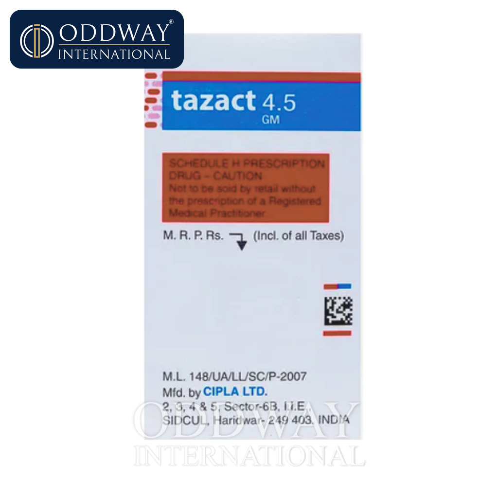 Tazact 4.5 gm generic supply options for institutional buyers
