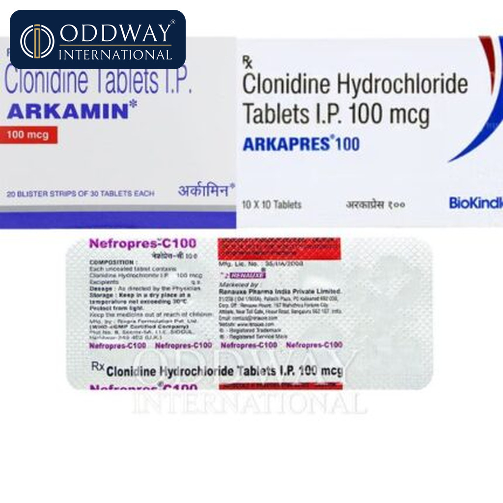 Clonidine 0.1 mg Tablet supplier for wholesale procurement