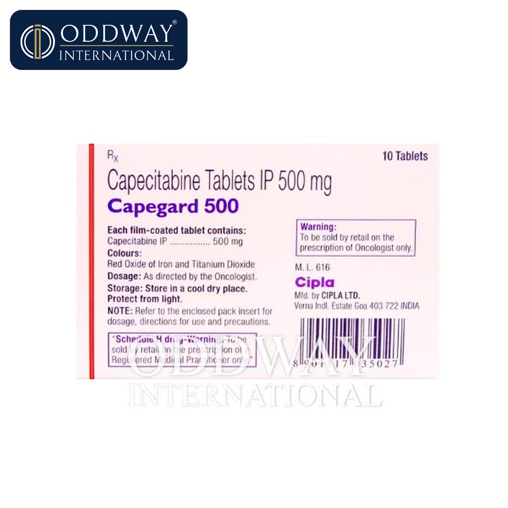 Capegard 500 mg Tablets supplier for importers