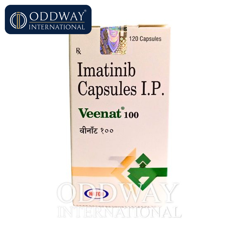 Veenat 100 mg capsule by natco pharma image of Veenat 100 mg capsule bottle packing of 120