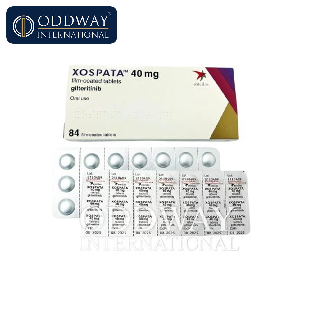 Adquisición a granel de Comprimido de Gilteritinib 40 mg para distribuidores de oncología