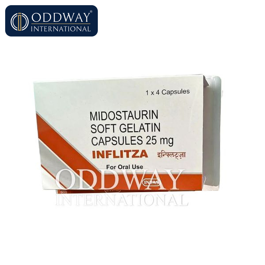 Bulk Midostaurin 25 mg Capsules sourcing for institutions