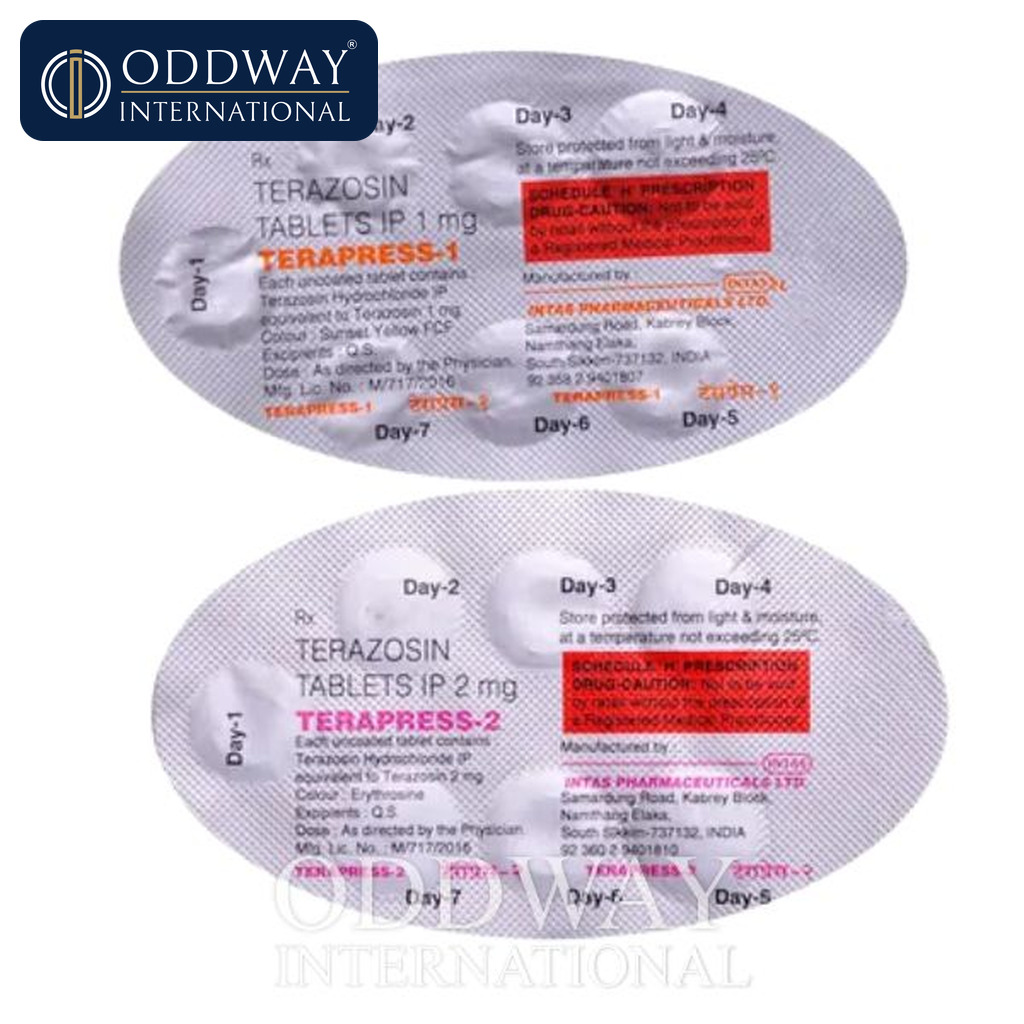 Terazosin 2 mg Tablet exporter logistics and documentation