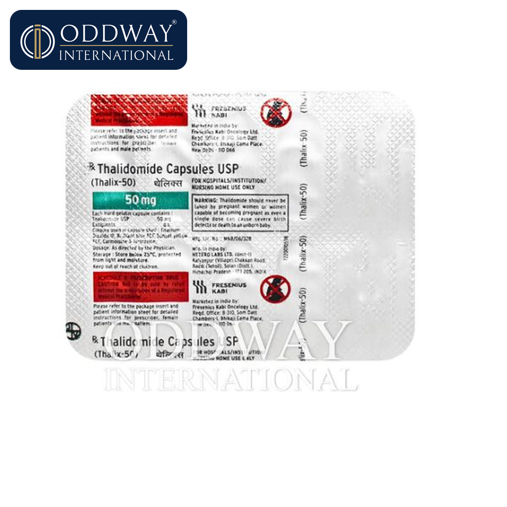 Proveedor de Cápsulas Thalix 50/100 mg para importadores autorizados