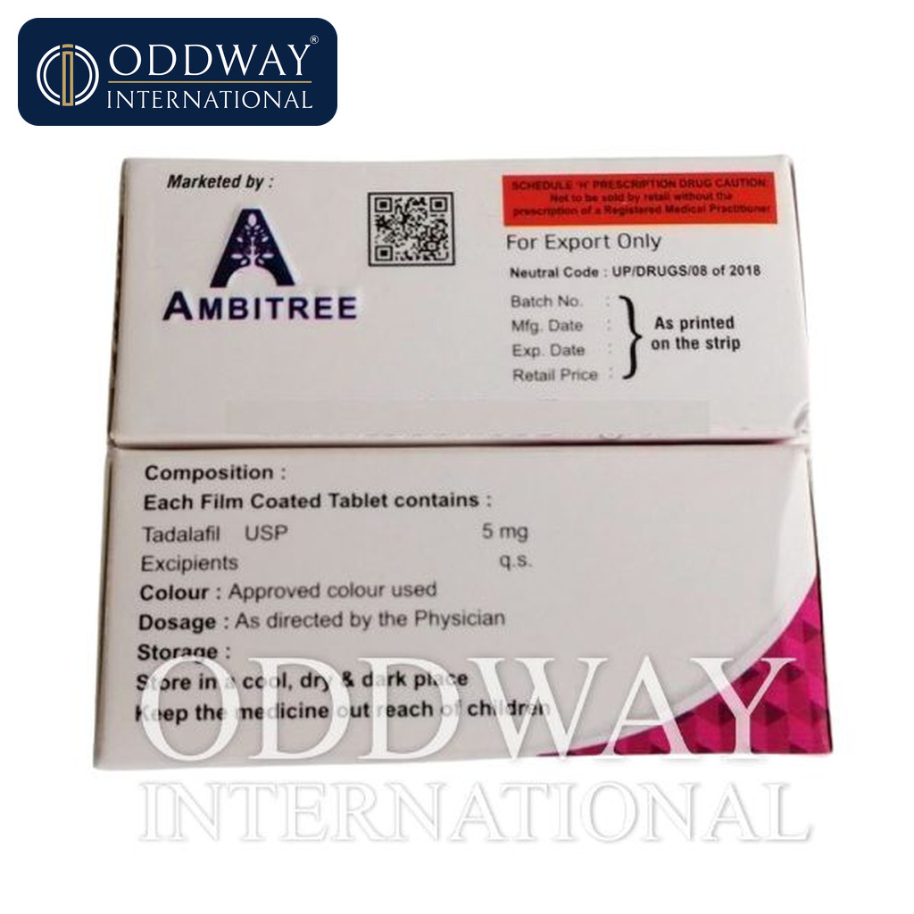 Tadarad 5mg Tablets generic supply options