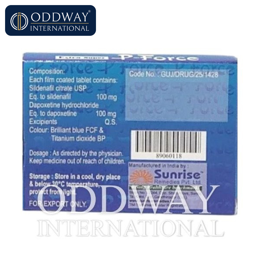 Extra Super P Force Tablets generic sourcing from India