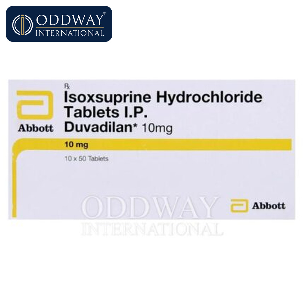 Duvadilan Isoxsuprine 10 mg Tablets for wholesale export supply