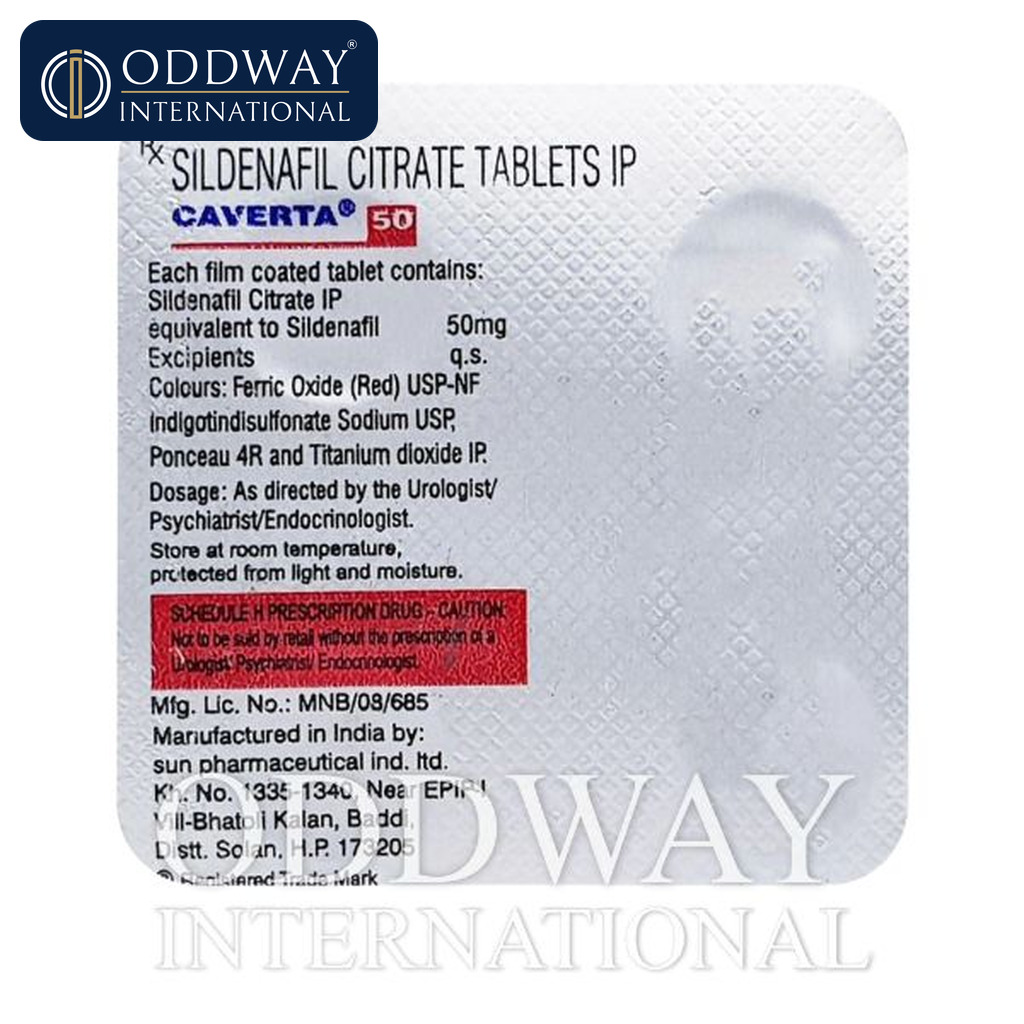 Caverta 50 mg price request for importers and distributors