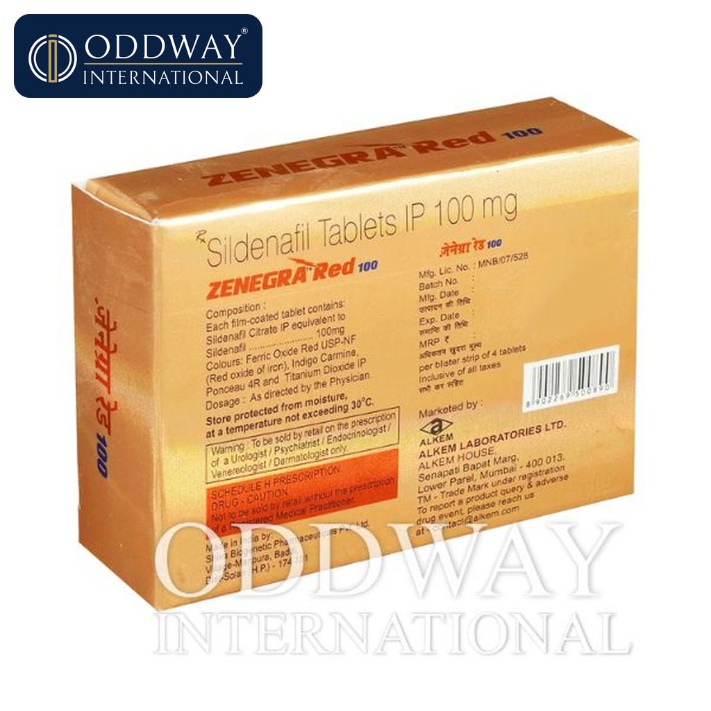 Zenegra Red 100 mg Tablet price inquiry for importers
