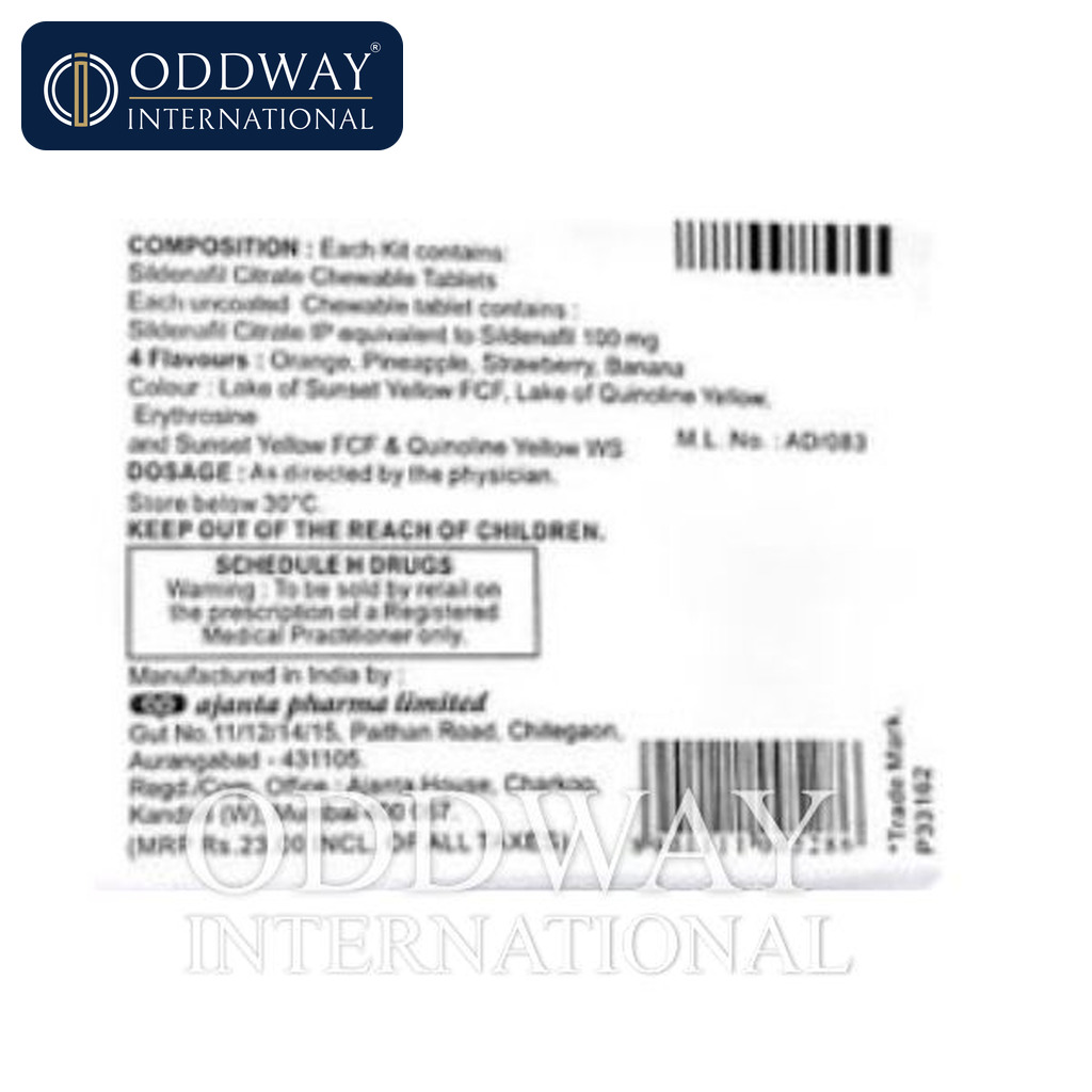 Kamagra Chewable Tablets generic medicine sourcing