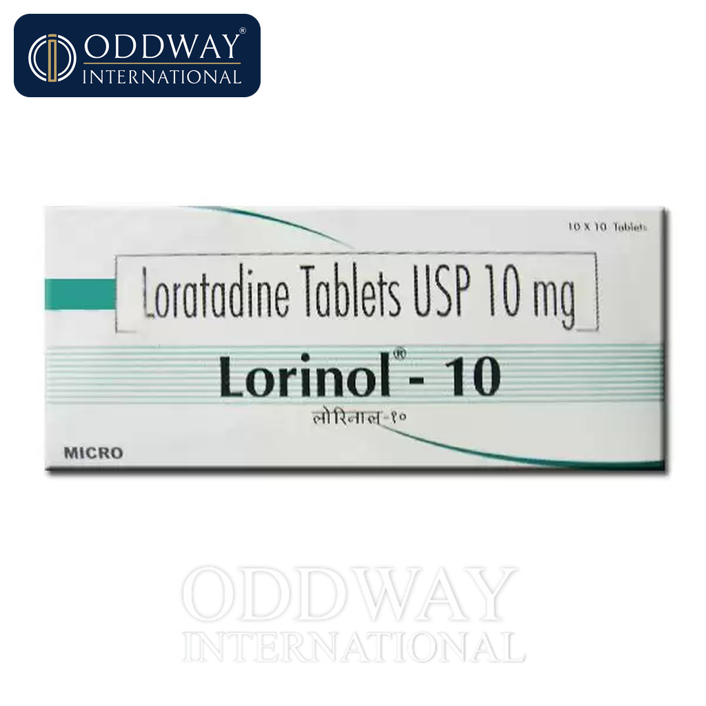 Loratadine 10 mg Tablet exporter from India with COA support