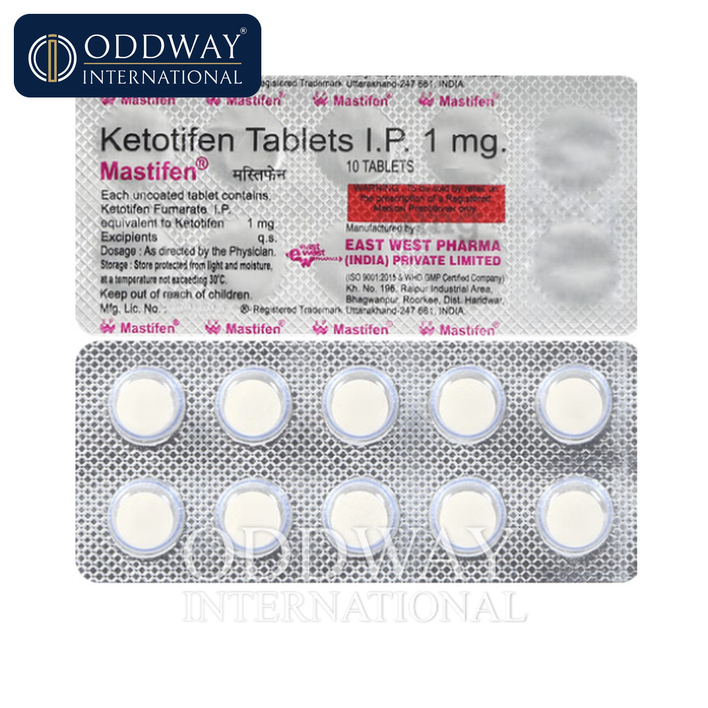 Abastecimiento de Comprimidos de Ketotifeno 1 mg genérico para hospitales y distribuidores
