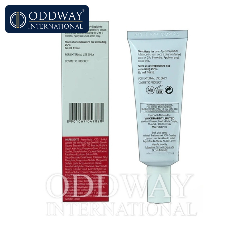 Depiwhite Advanced Cream exporter for regulated and semi-regulated markets