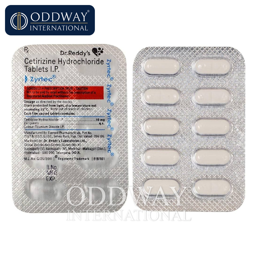 Apoyo de proveedor de Comprimido de Cetirizina 10 mg genérico para adquisición institucional