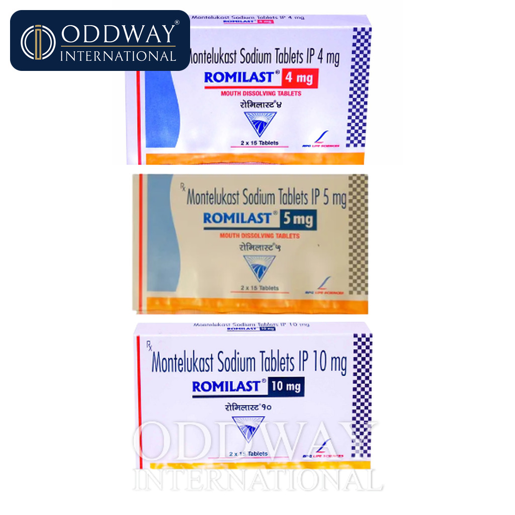 Montelukast 10 mg Tablet exporter from India for global supply