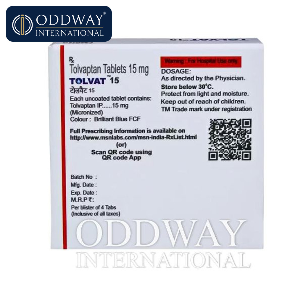 Tolvat 15 mg Tablet supplier for export orders