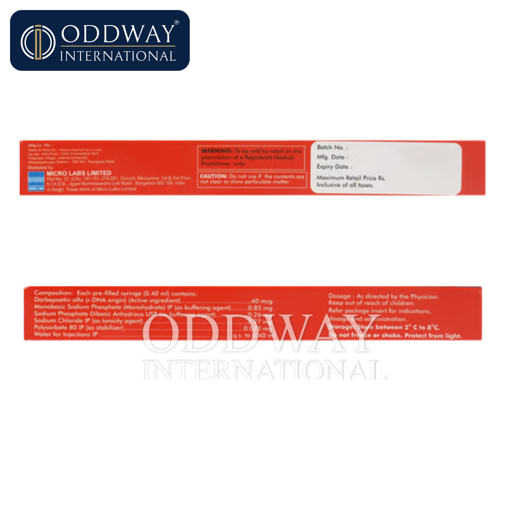 Bulk purchase Darbosis 40 mcg Injection with MOQ and tiered quotations