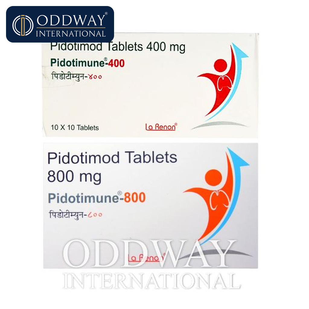 Pidotimod 800/400 mg Tablet exporter with international logistics support