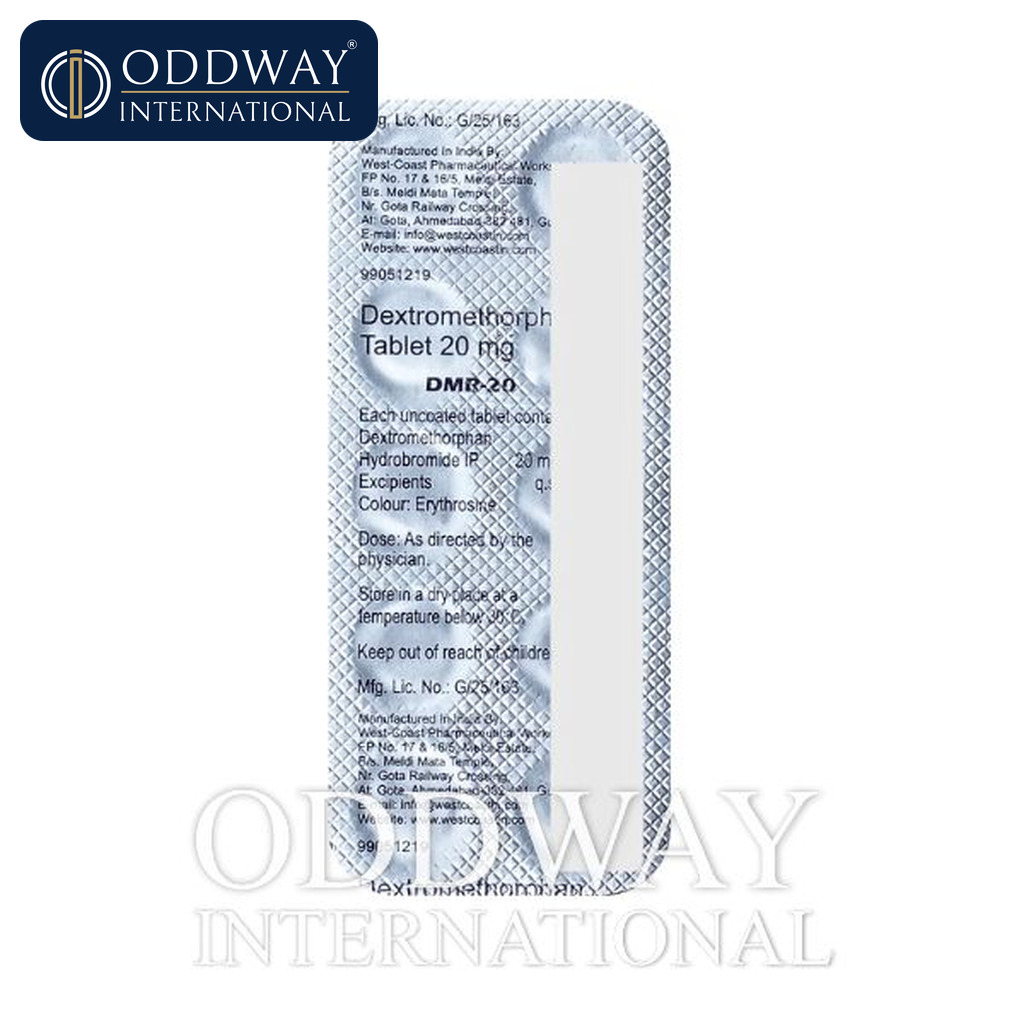 Dextromethorphan tablets 20 mg exporter logistics and documentation