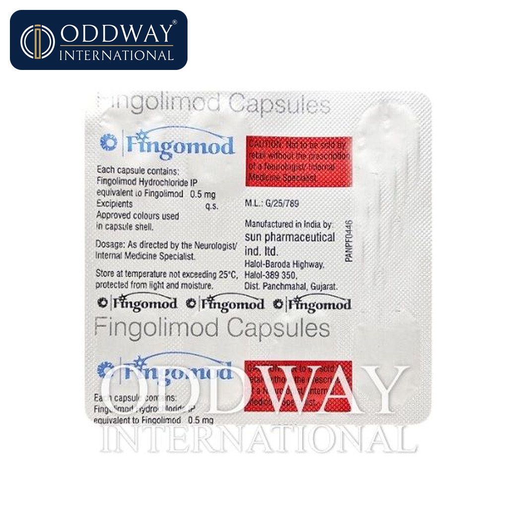Fingolimod 0.5 mg Capsule exporter logistics and documentation