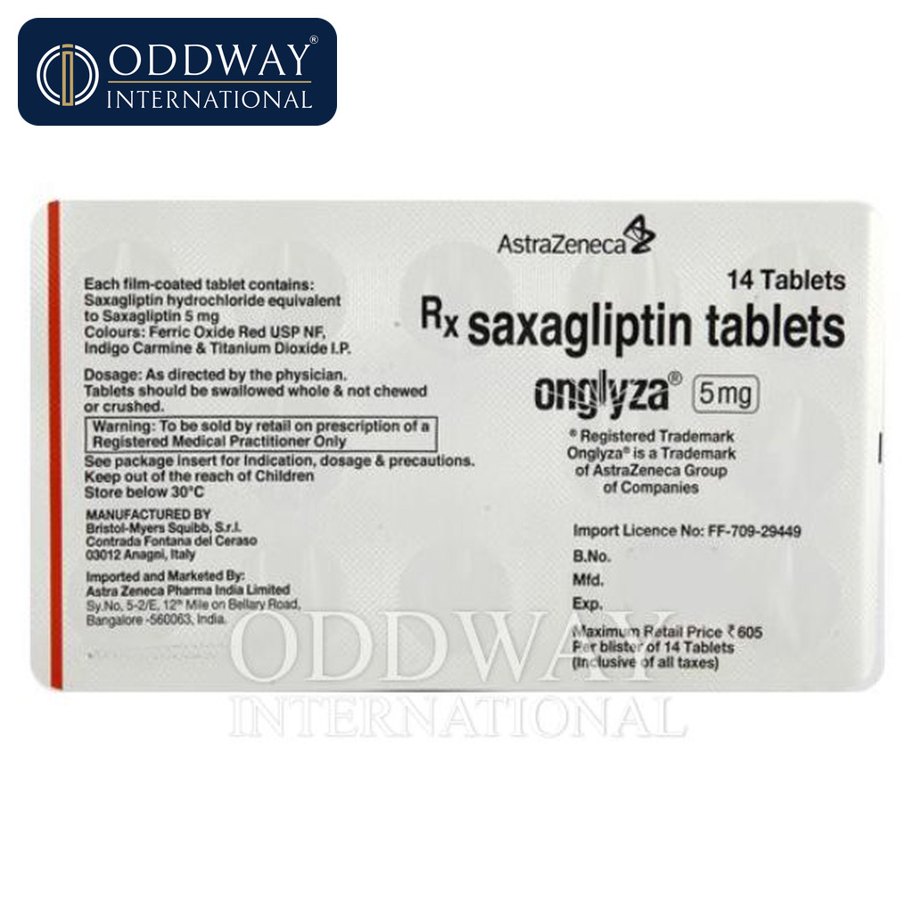 Onglyza 5 mg Tablets supplier for distributors and hospitals