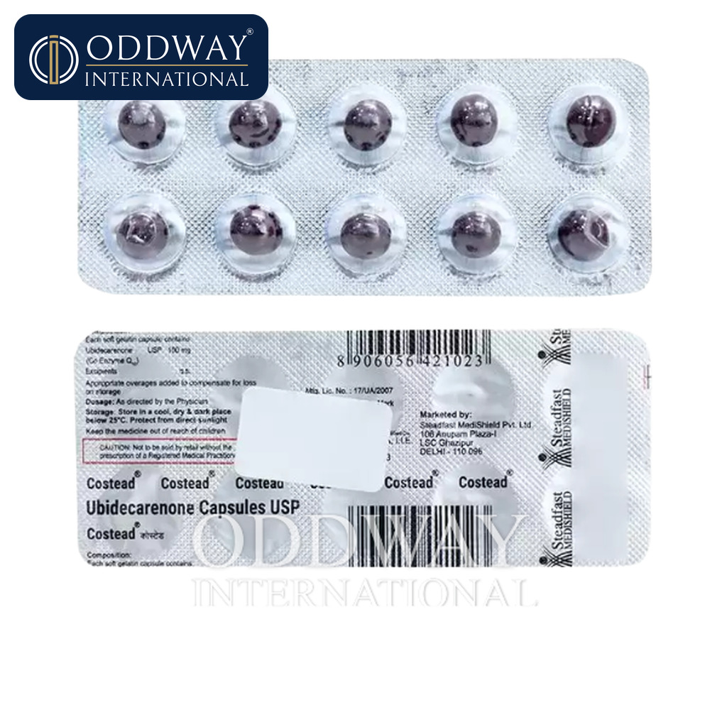 Ubidecarenone 100mg capsule supplier India for distributors
