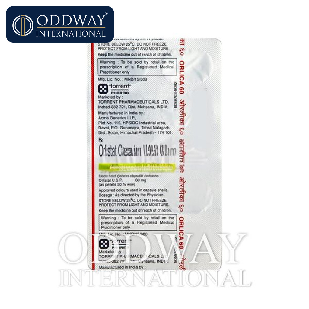 Orlica 60 mg Capsule wholesale supply for licensed importers