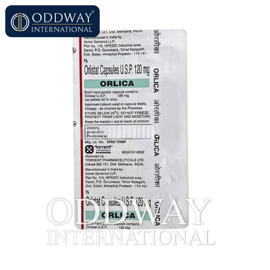 Orlica 120 mg Capsule supplier for pharmaceutical importers