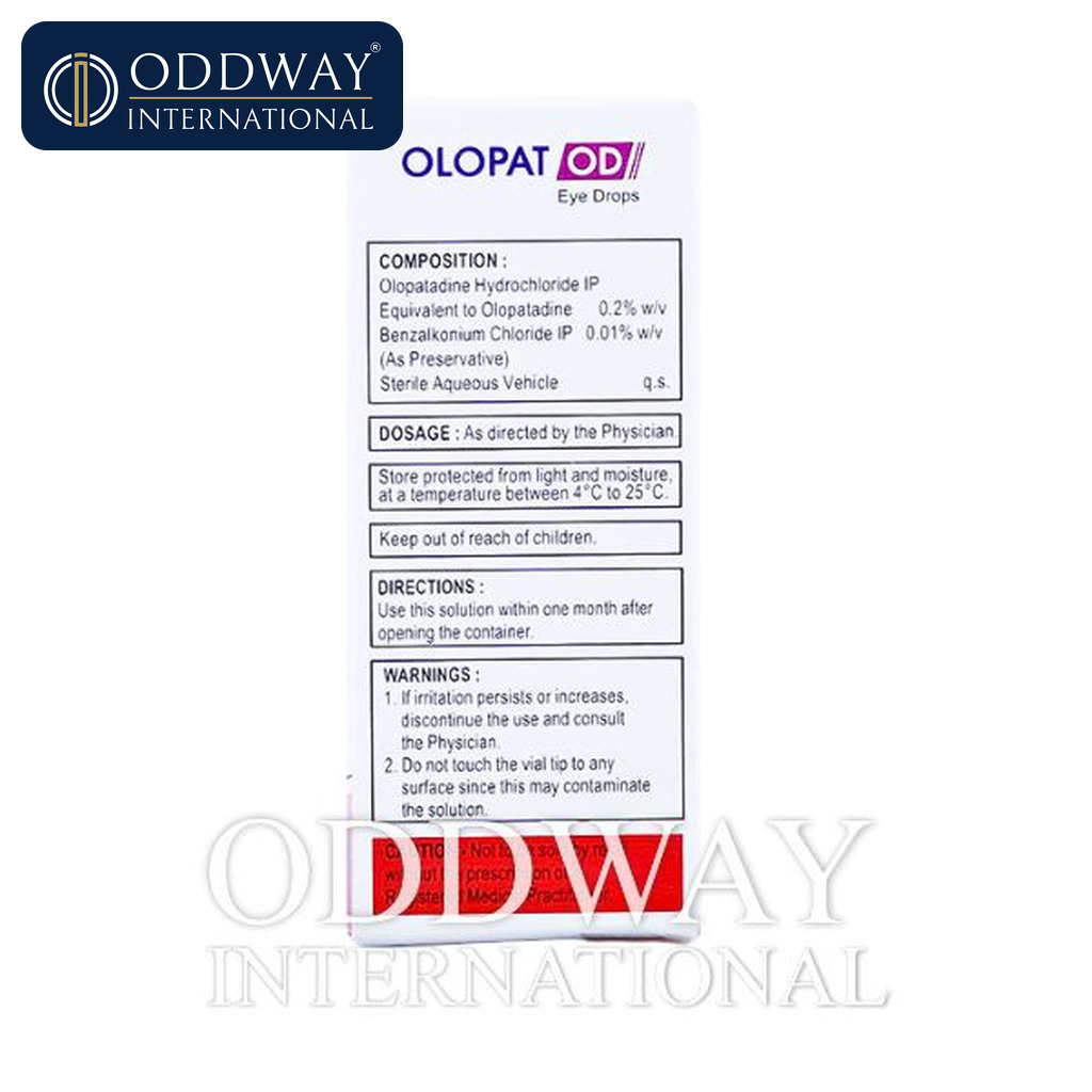Olopatadine Eye Drops exporter documentation set for international shipments