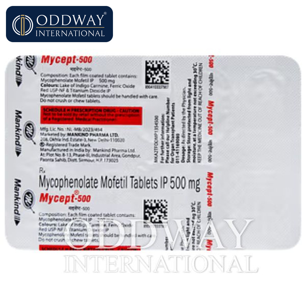 Mycept 500 mg Tablets supplier for hospital and distributor procurement